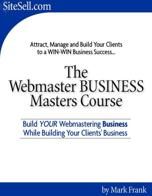 Product picture The WebMaster BUSINESS Masters Cource